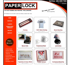 Paper Lock picture framing